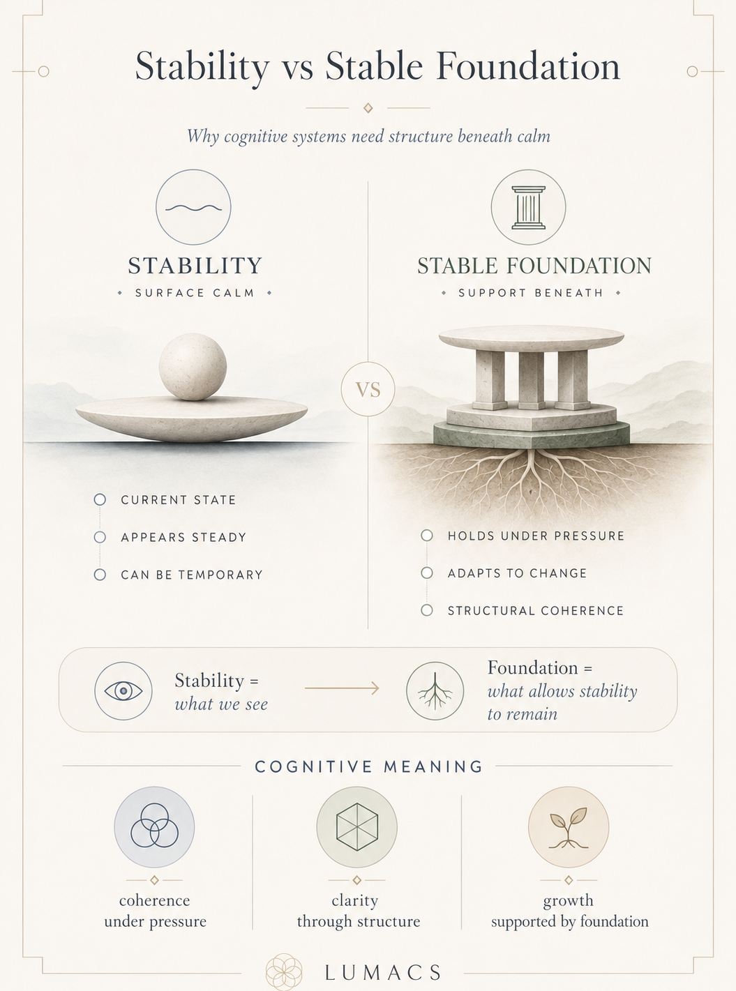 Stability vs Stable Foundation